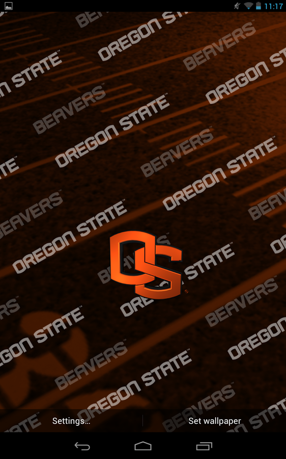 oregon state beavers live wallpaper with animated 3d logo background