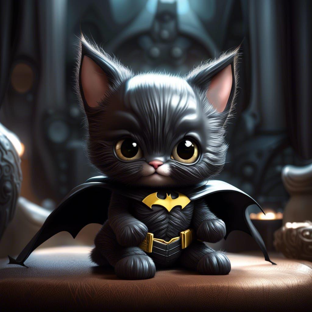 Batman Kitten Ai Generated Artwork Nightcafe Creator