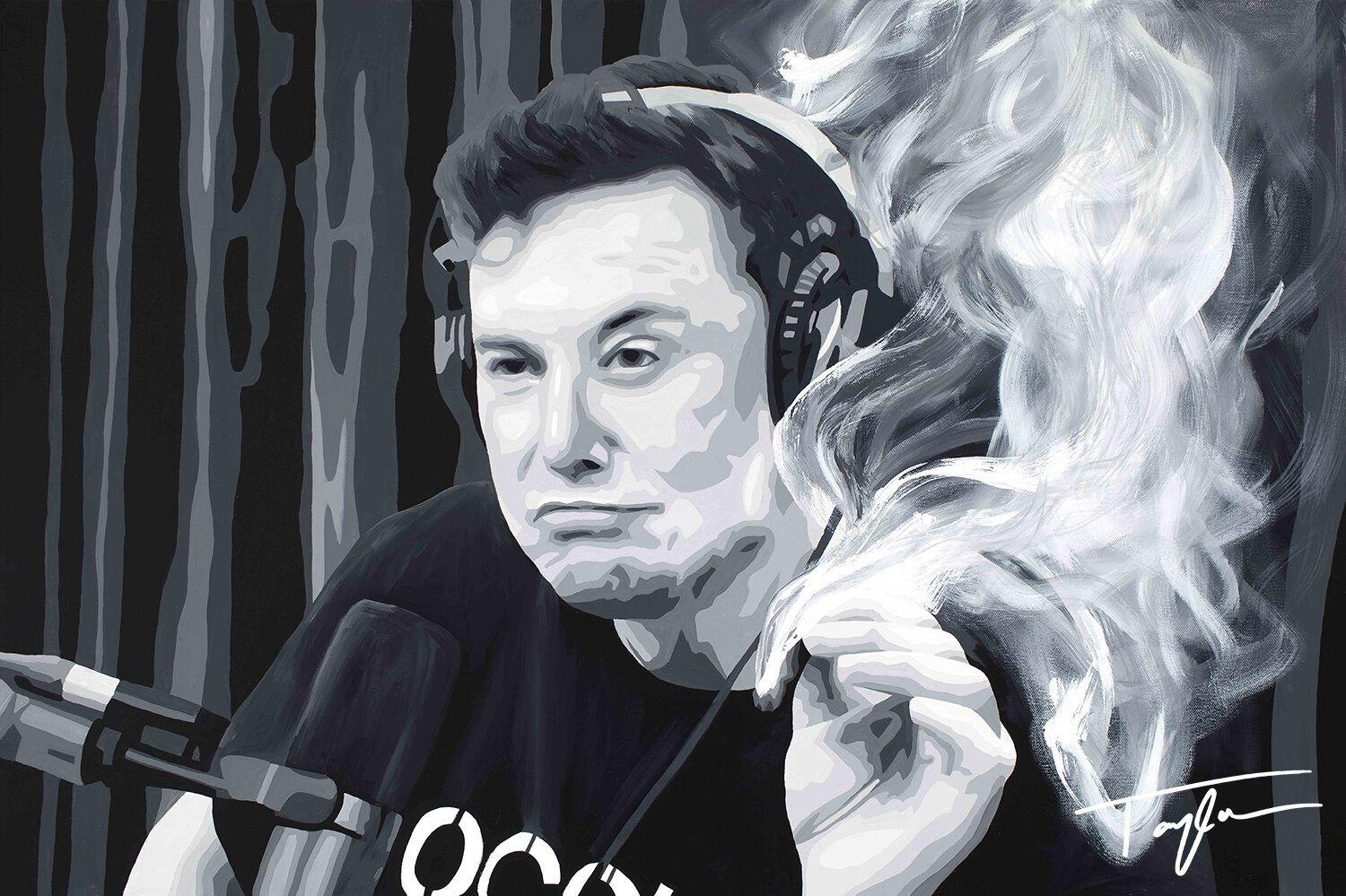 Elon Musk Limited Edition Print Tko Paintings Face Paint Set