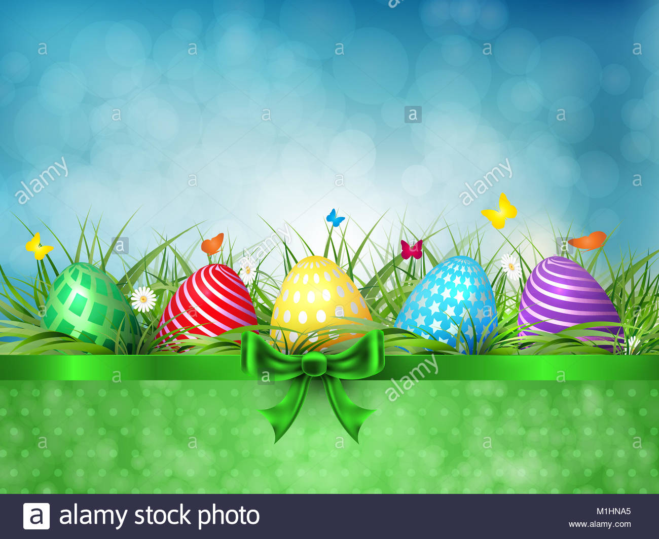 Happy Easter A congratulatory easter background with multi