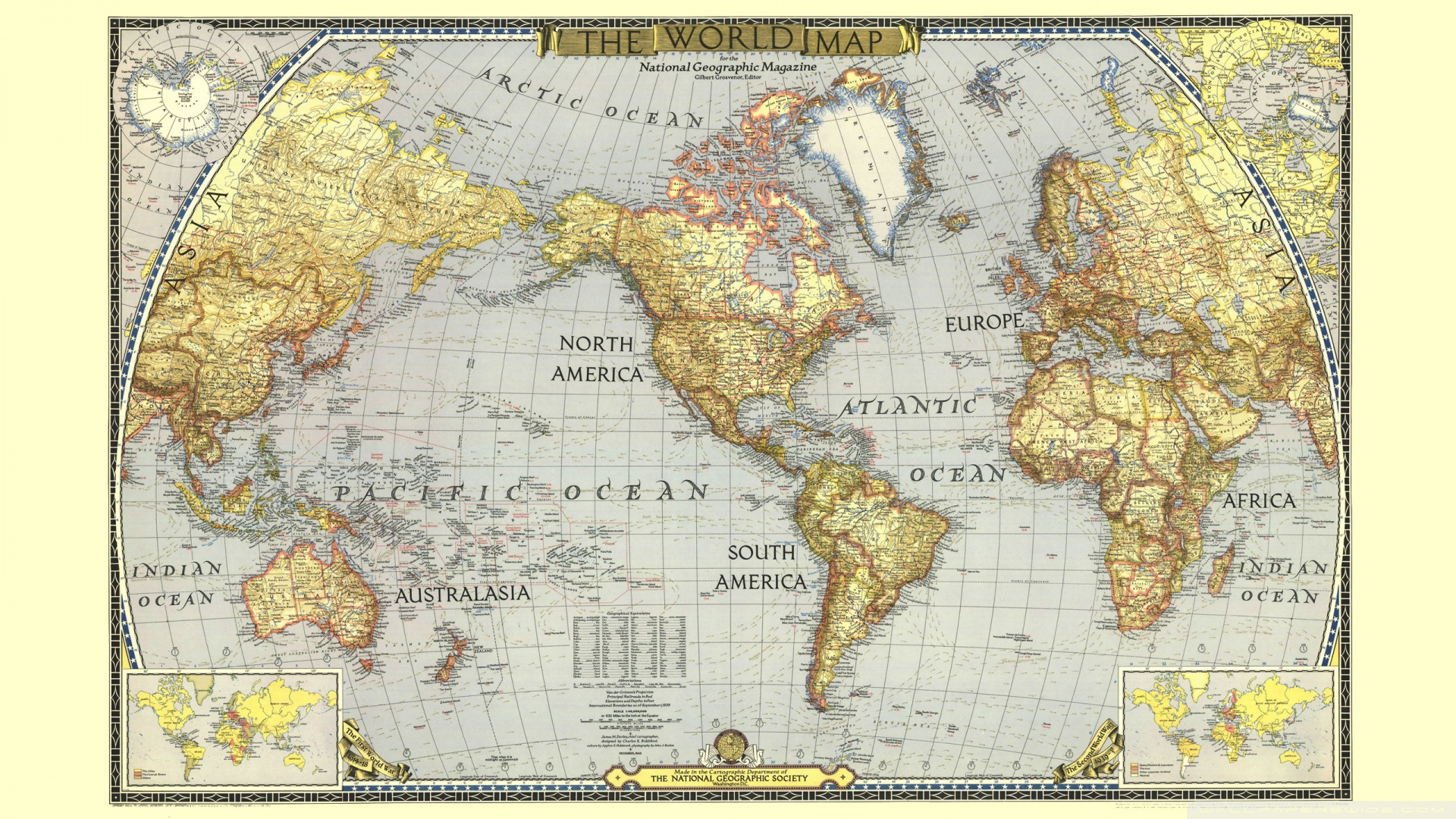 Vintage Map Of The World Wallpaper Teahub Io