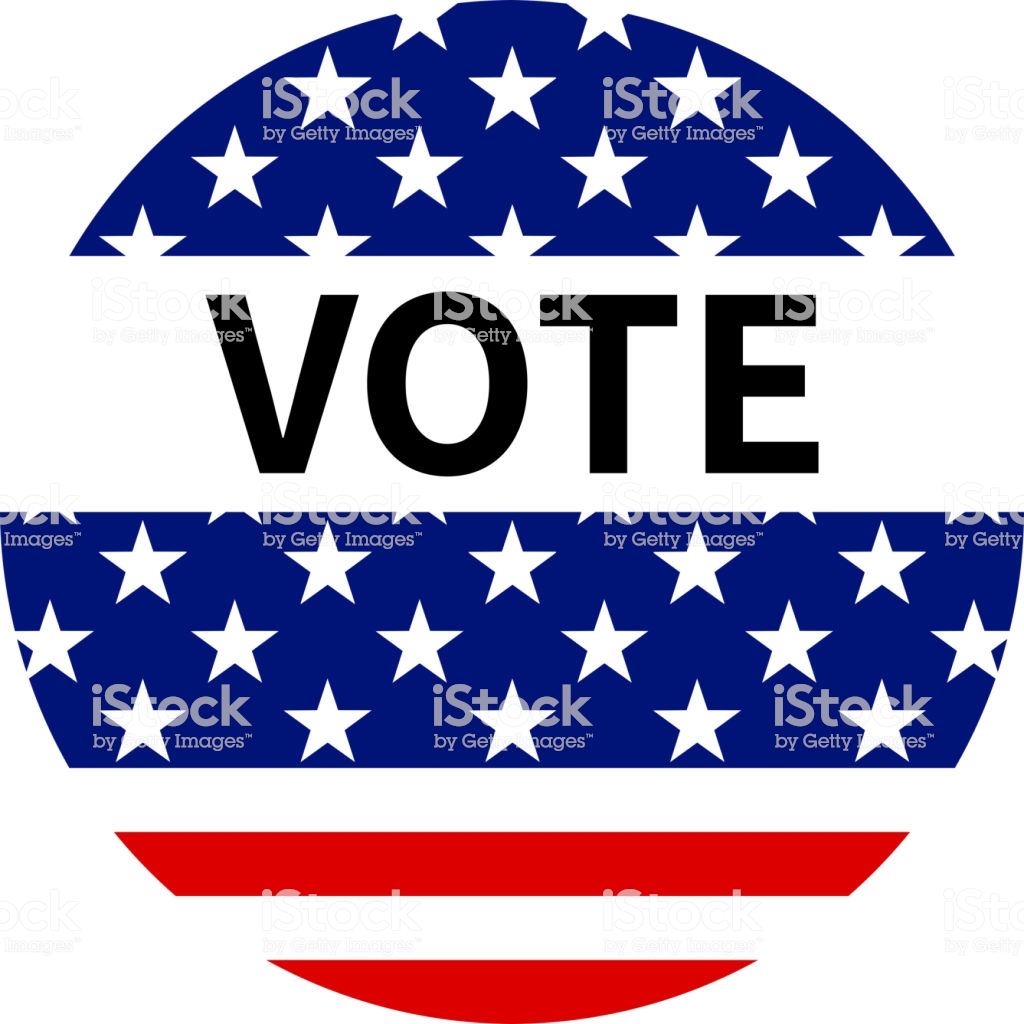 Usa Election Label Background For Pin Badge Campaign