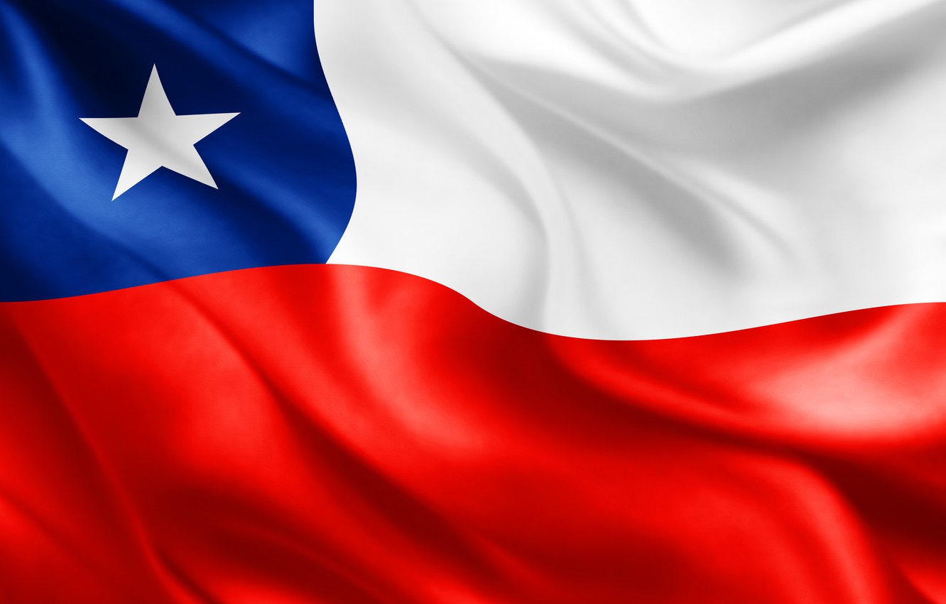 Wallpaper Background Star Flag Fon Chile