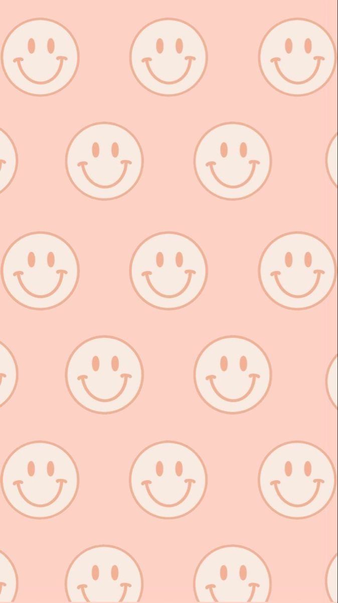 Cute Simple Smiley Face iPhone Background Preppy Wallpaper