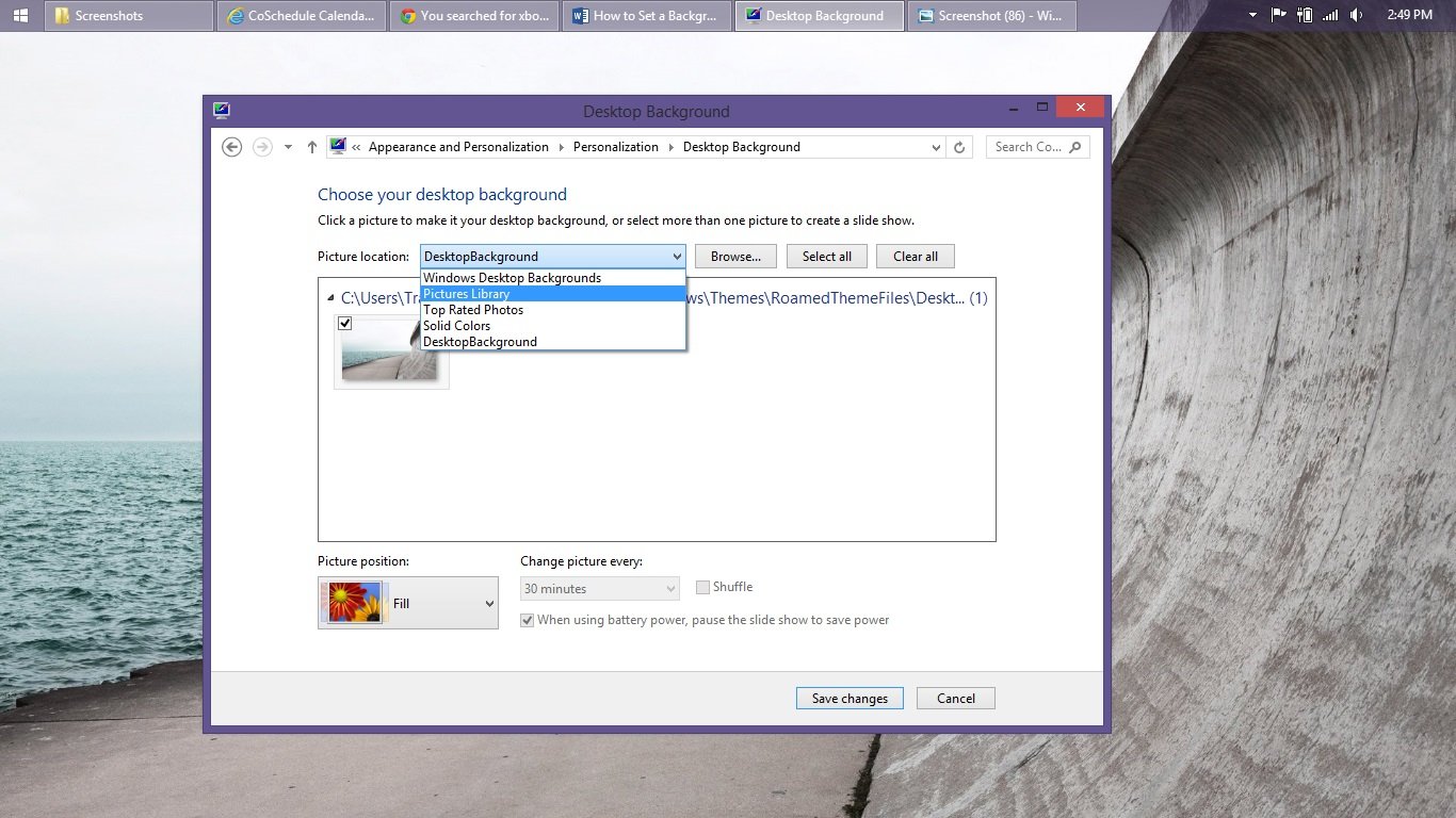 How to Set a Background in Windows 8 10