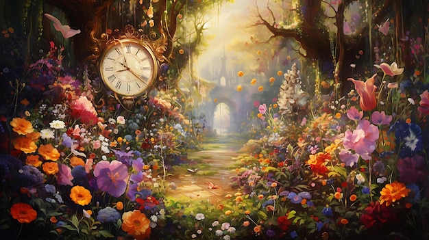 Wonderland Background Wallpaper