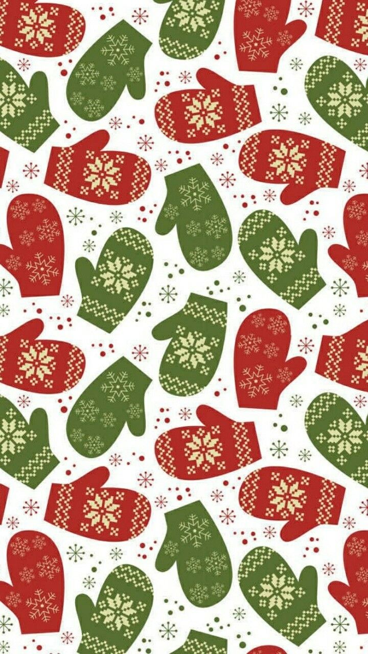 Winter Mittens Wallpaper Lock Screen Background Christmas