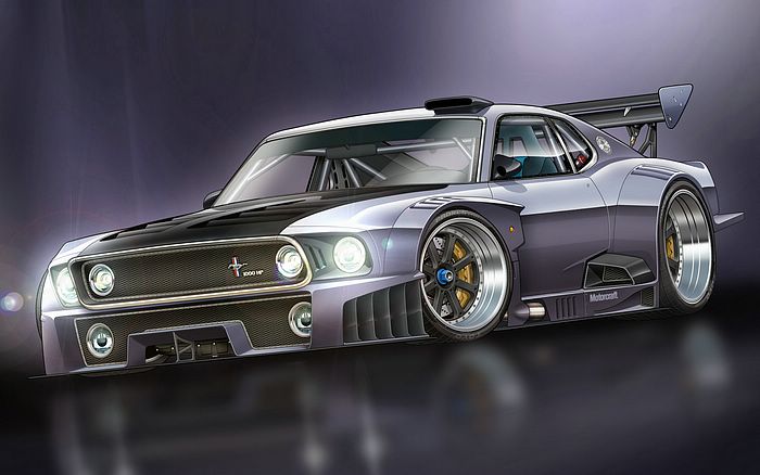 Design Vehicle Mustang Gt R Concept Car