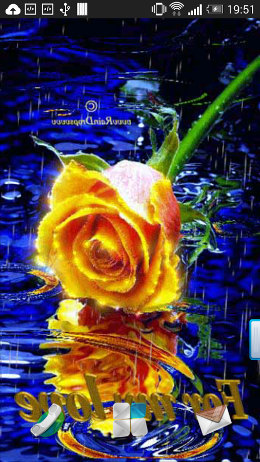 Yellow Rose Live Wallpaper A Great Application For The Beautiful
