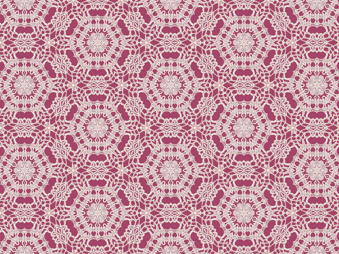 Artbyjean Image Of Lace Vintage White Over Maroon