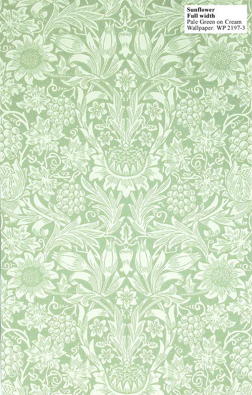 William Morris Reproduction Wallpaper Sunflower Designed By