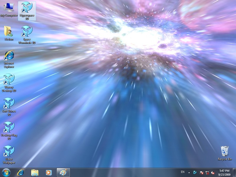 Life To Your Desktop Wallpaper Hyperspace 3d Is An Animated