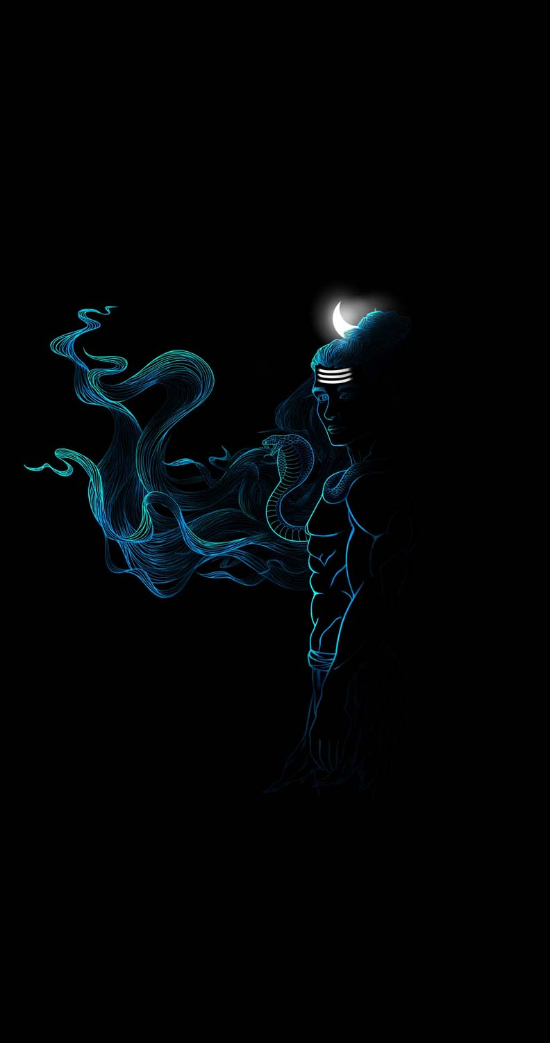 Shiva Oled iPhone Wallpaper HD