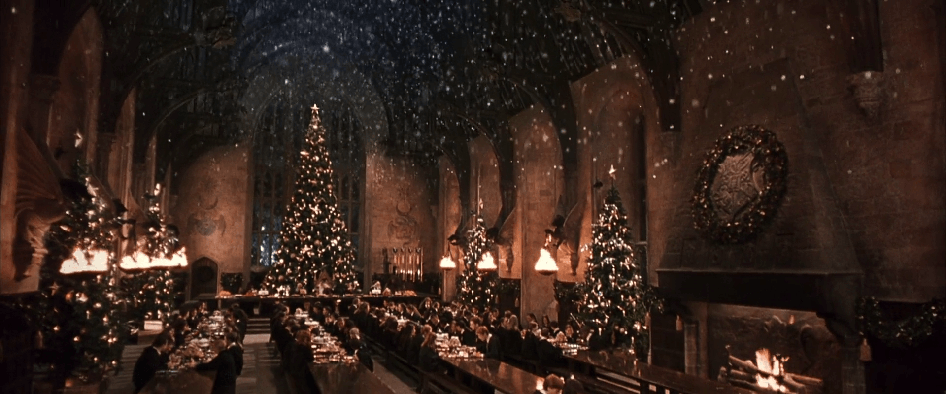 christmas zoom background harry potter