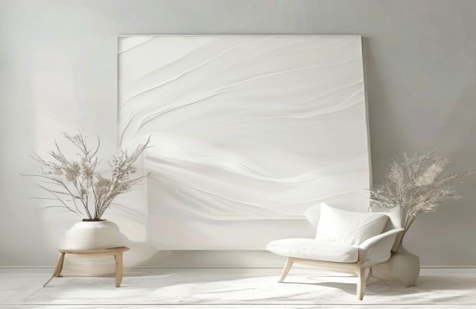 White Wallpaper Abstract