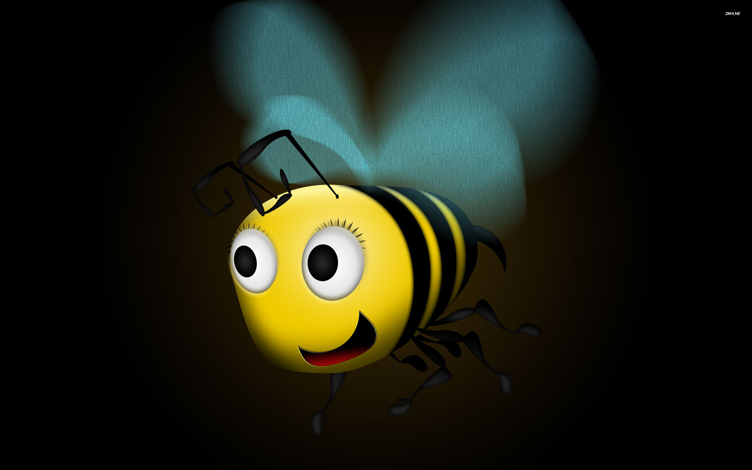 Flying Honey Bee Wallpaper