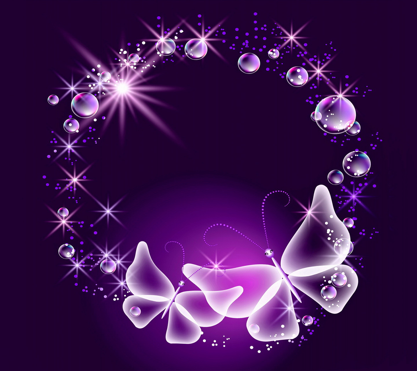 Neon Purple Butterfly