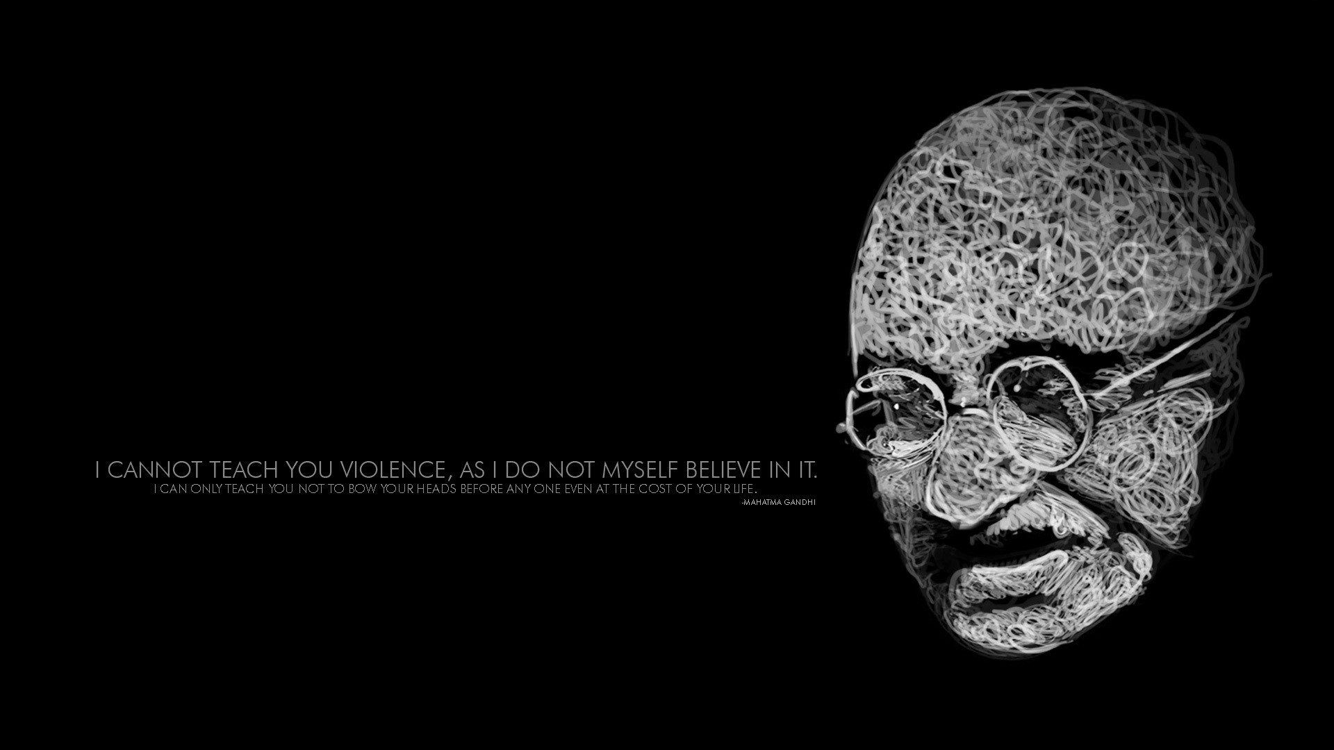 Self Believe Mahatma Gandhi Famous Quotes Image HD Wallpaper
