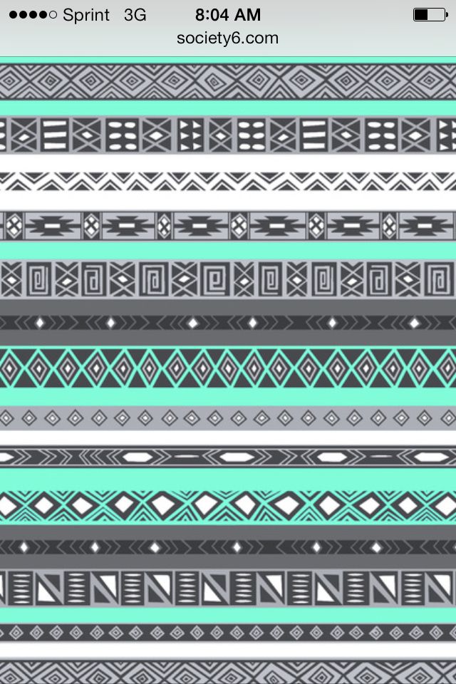Aztec Print Cute Background For iPhone