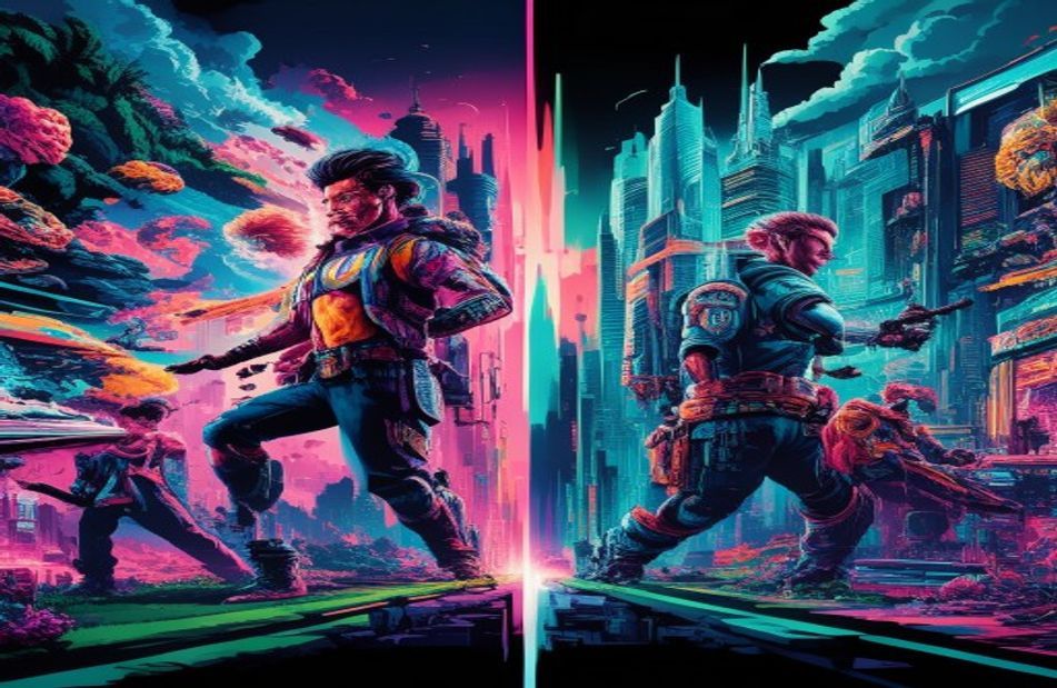 Video Game Dual Monitor Wallpaper
