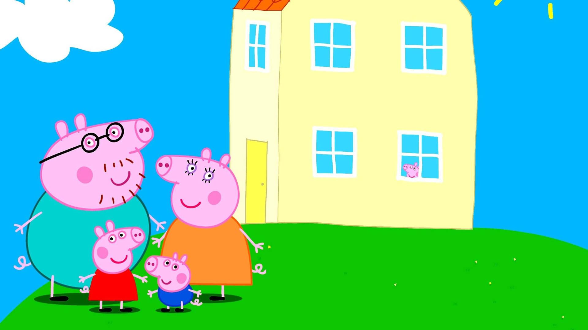 Wele To The Spooky Peppa Pig House Wallpaper