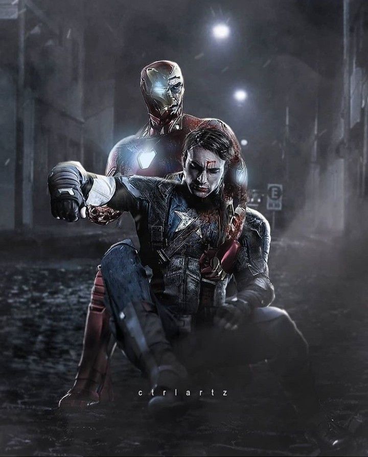 Captain America and Iron man endgame captainamerica ironman 720x894