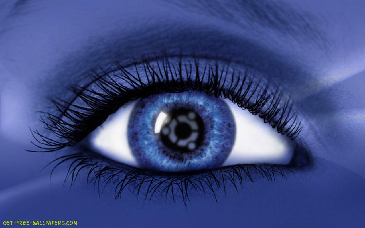 Blue Ubuntu Eye Wallpaper