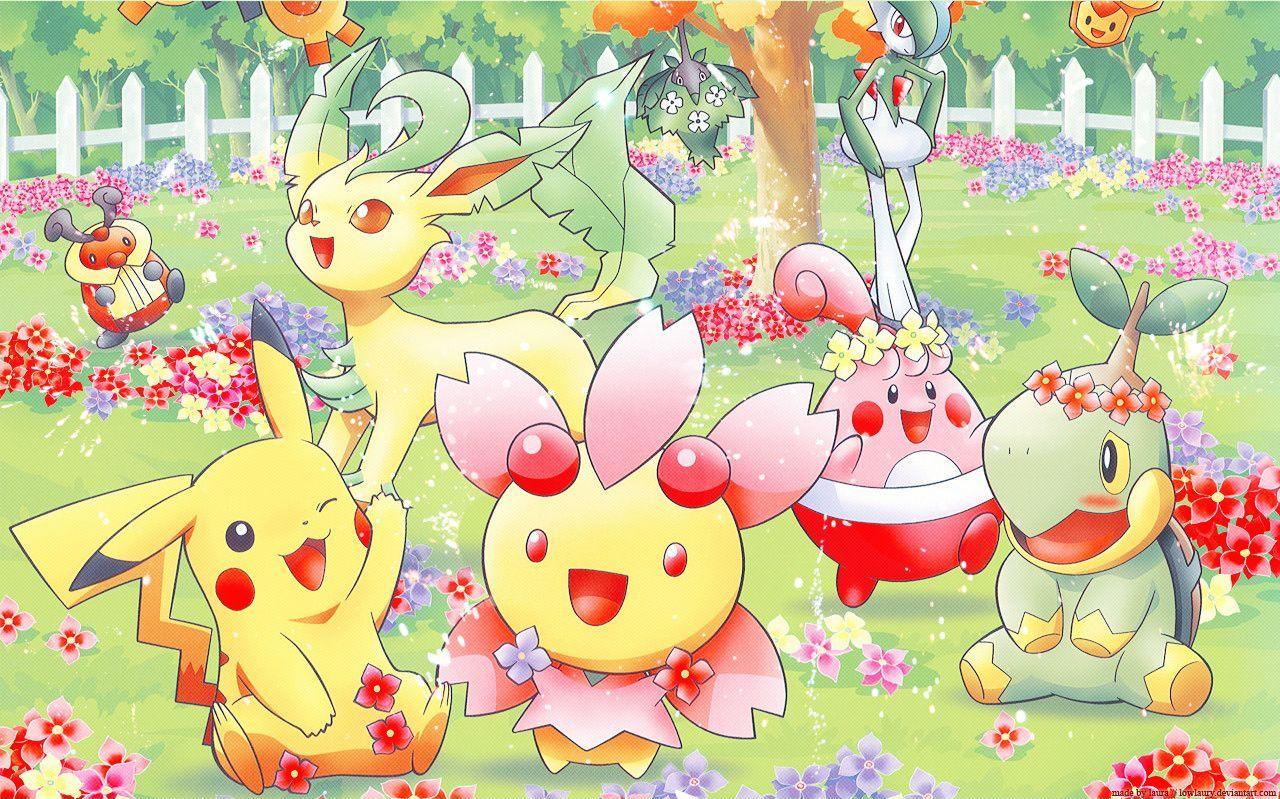 Photos Pokemon Cute Minitokyo Pok Mon Spring Wallpaper HQ