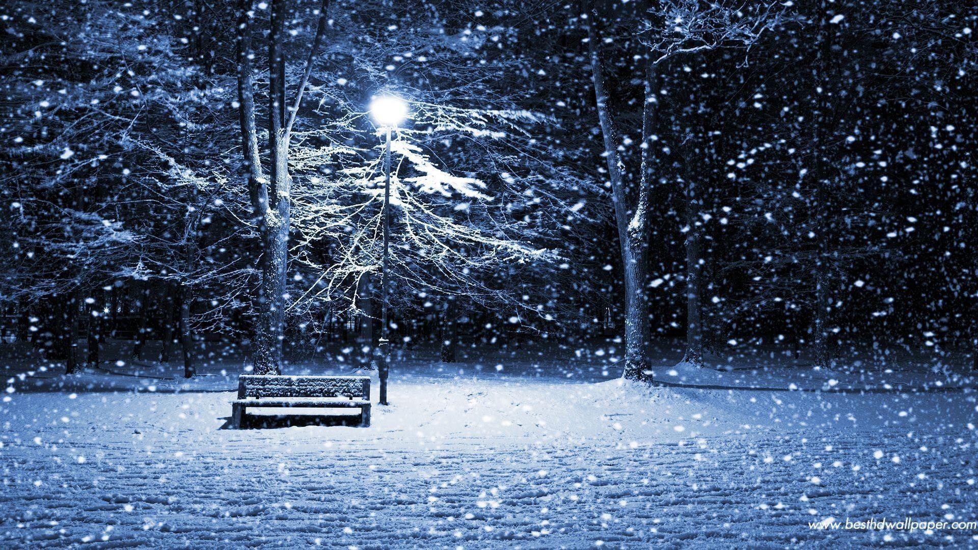 Christmas in the Snow Christmas Snow Scene Wallpapers