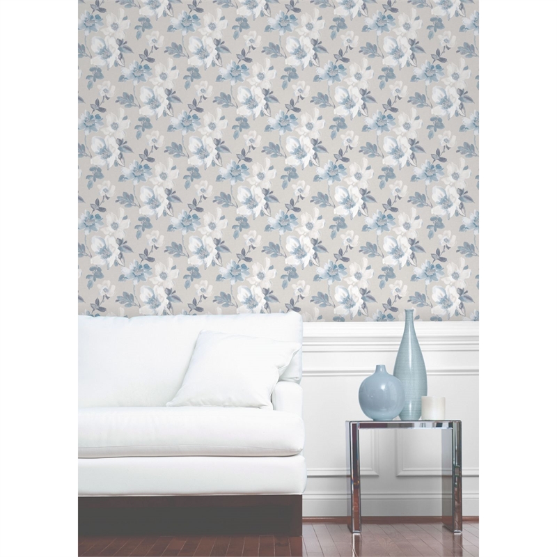 Fine Decor Marissa Blue Wallpaper Homebase