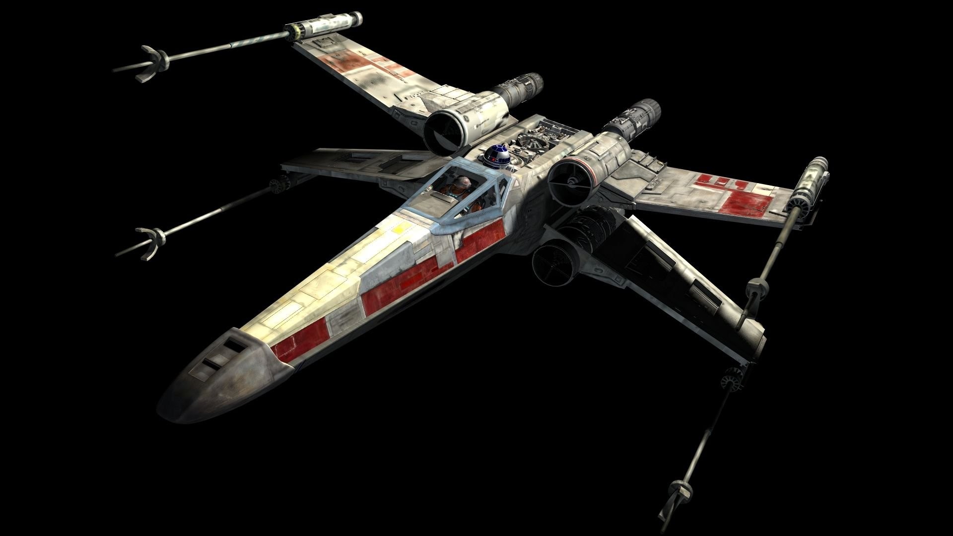 Wallpaper HD Spaceship Wing Xwing Background