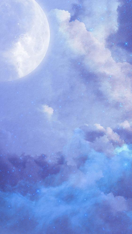 Blue Sky Phone Wallpaper Aesthetic Background Premium Image By