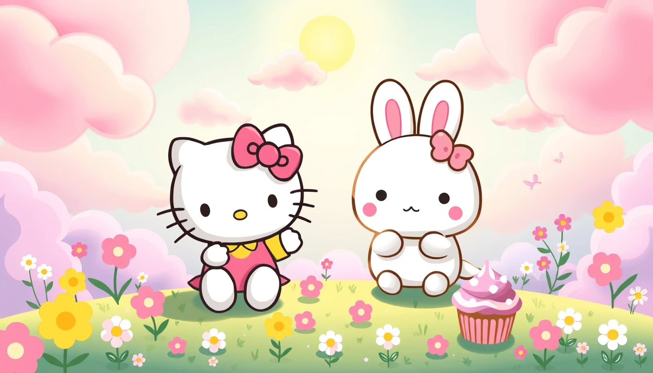 Hello Kitty And Cinnamoroll Wallpaper