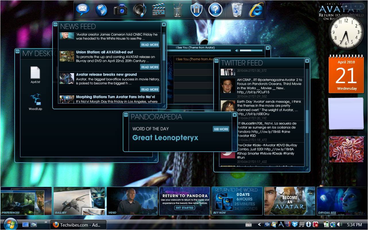 Desktop Main Screen Screenshots For Avatar Interactive