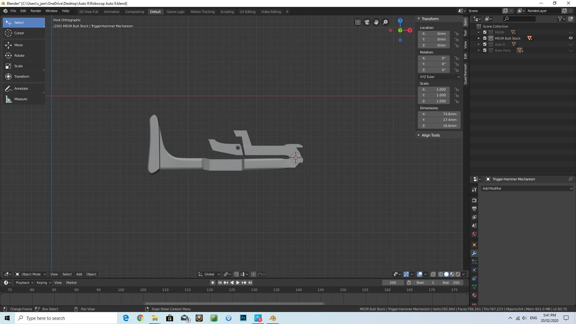 M93r Stock 3d Print Model Cgtrader