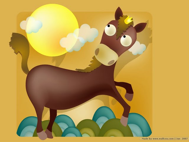 Cartoons Horse Chinese Zodiac Animals Cartoon Wallpaper
