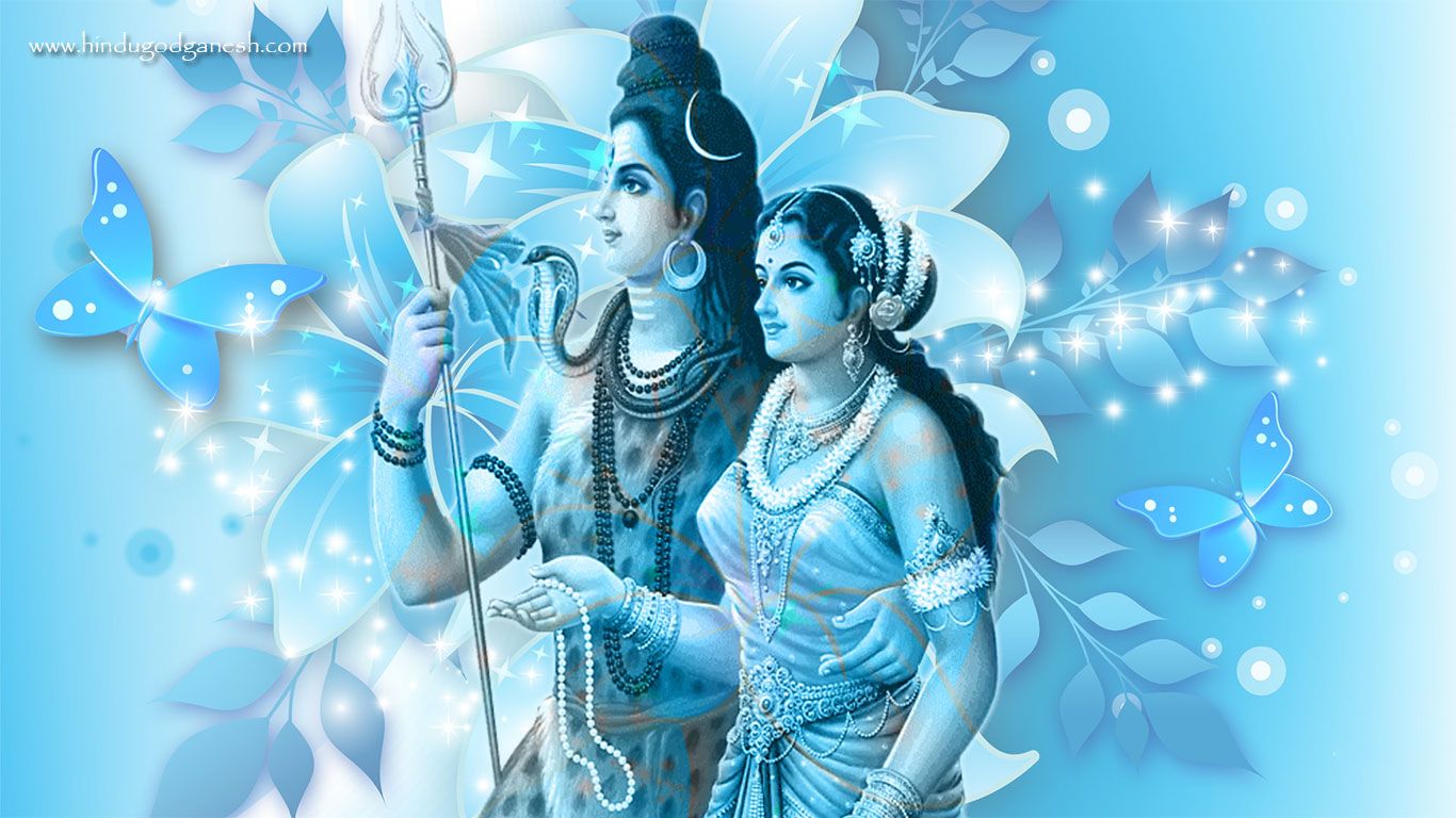 Shiv Parvati Love Image Where Lord Shiva Is Holing Mata Wallpaper