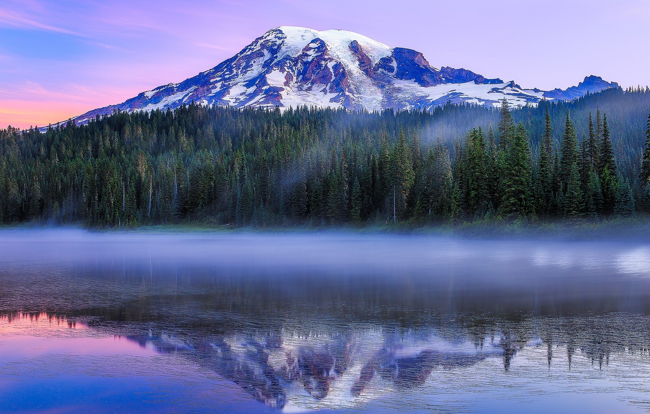 Sunset At Tipsoo Lake Mount Rainier National Park UHD 8K Wallpaper  Pixelz