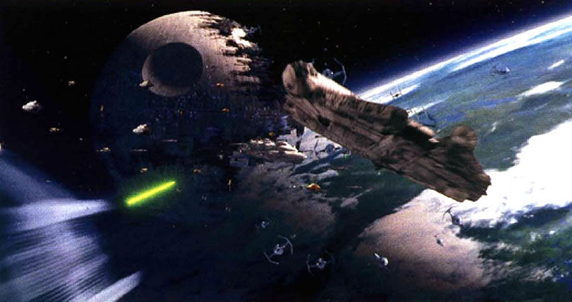 Death Star Battle Near Endor Wars Battles Wallpaper Image