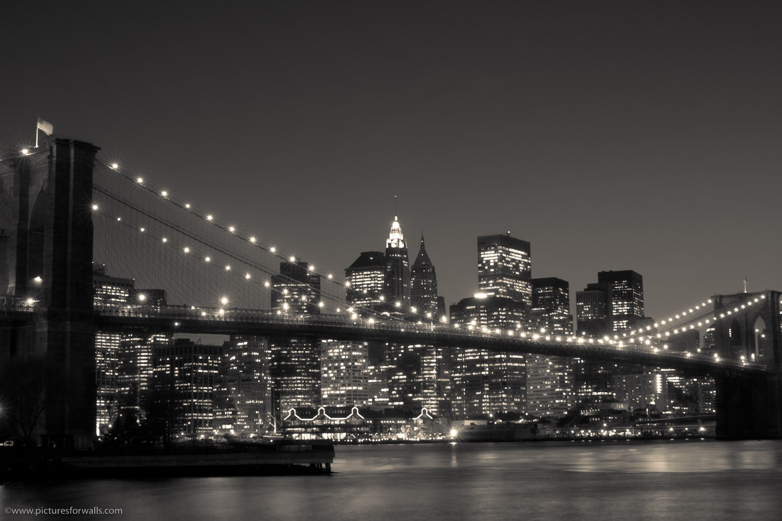 Night Newyork Brooklynbridge HD Wallpaper General