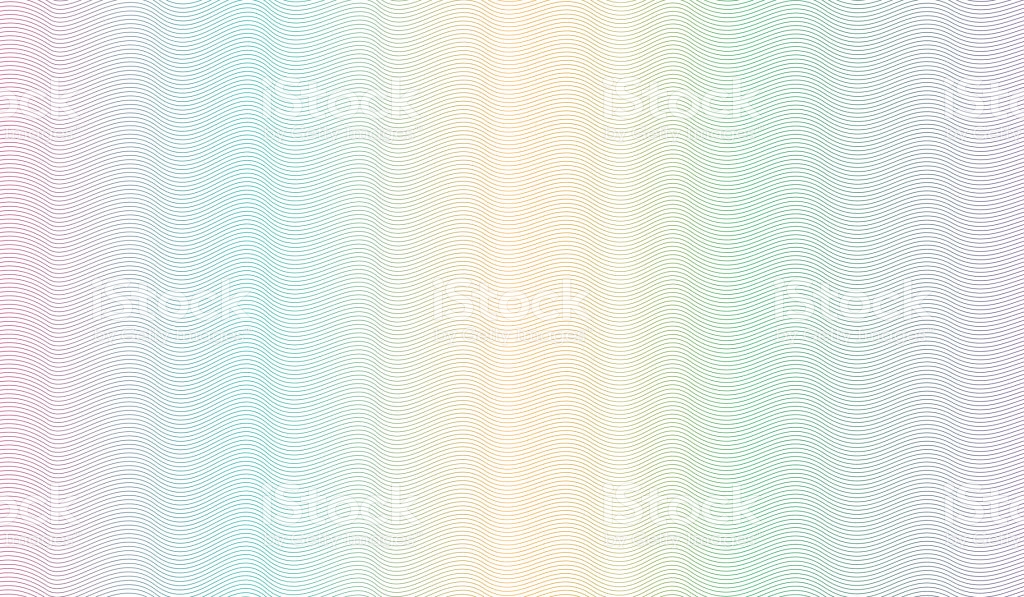 Multicolored Guilloche Design Vector Abstract Striped Background