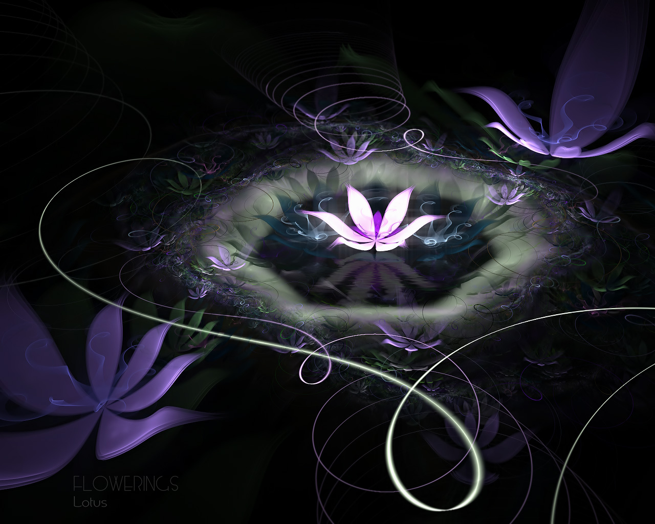Abstract Lotus Flower Is A Great Wallpaper For Your Puter Desktop