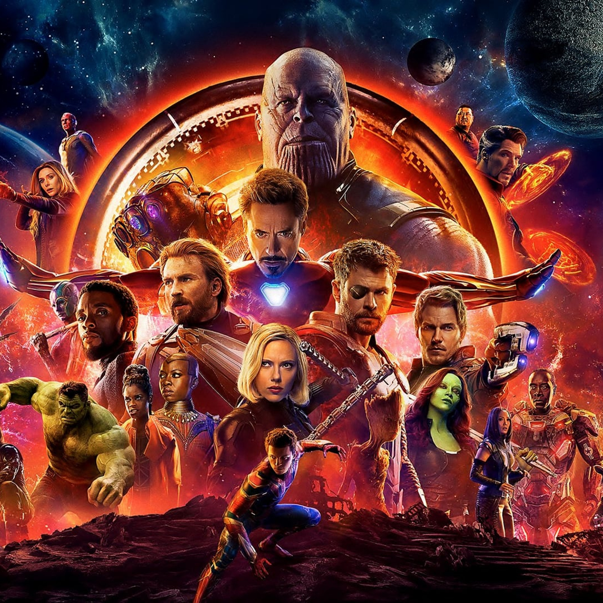 Avengers Infinity War Official Poster iPad Air HD 4k Wallpaper