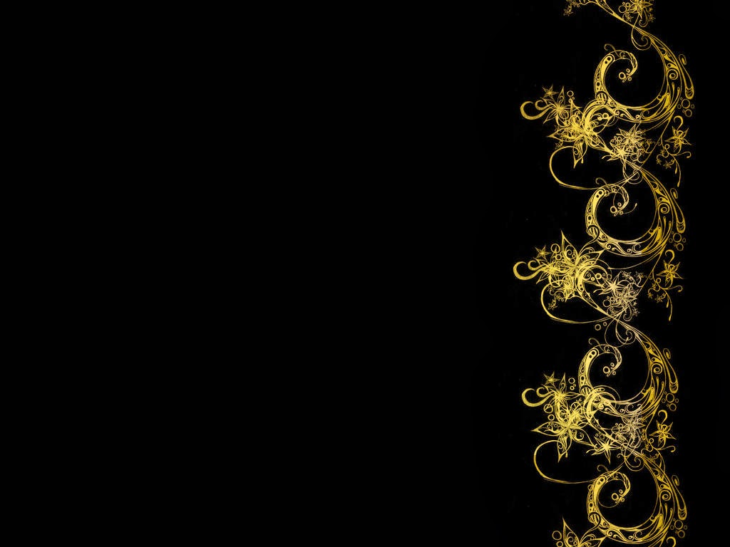 And Gold Wallpaper Black