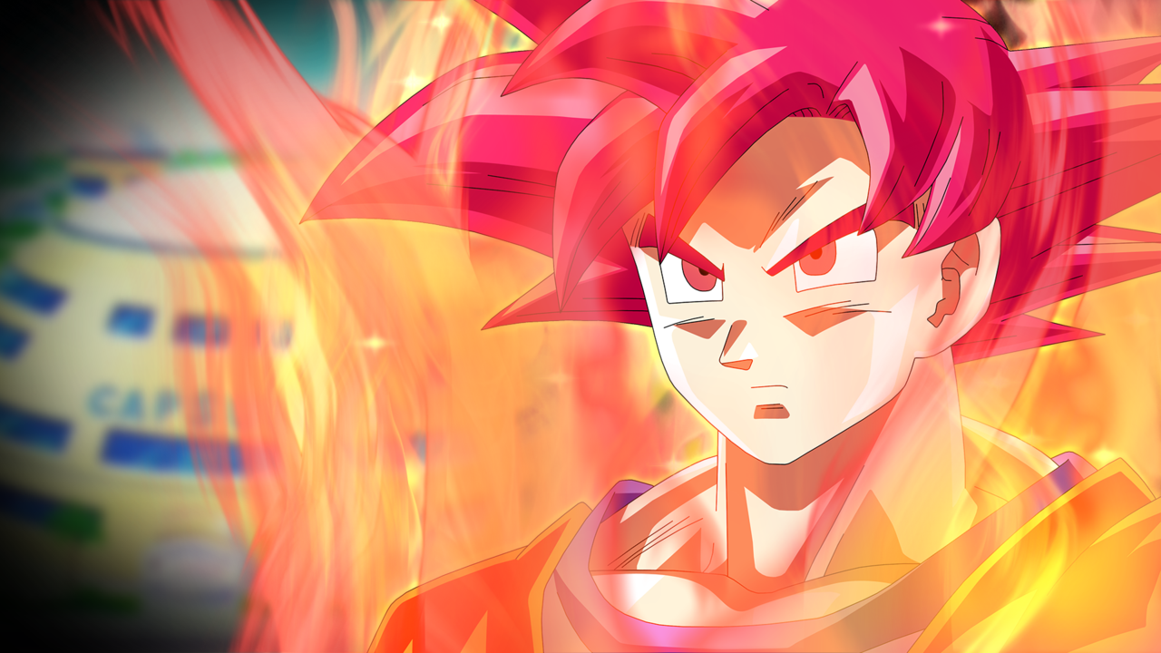 Super Saiyan God Goku Wallpaper Battle of Gods by RayzorBlade189 on 1280x720