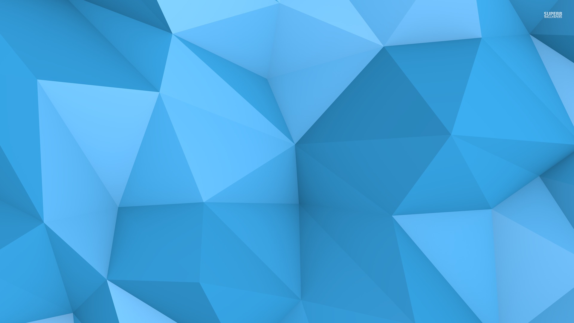Blue Polygon Wallpaper Jpg