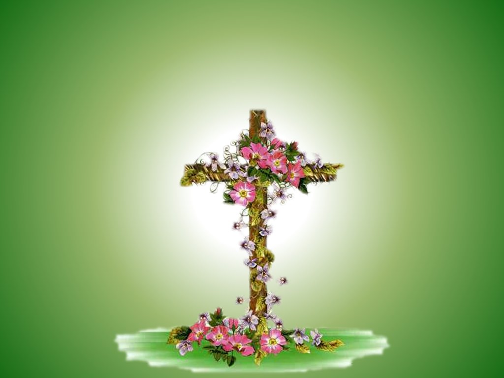 Io E Dio Gallery Sfondi Desktop Easter Cross With Flowers
