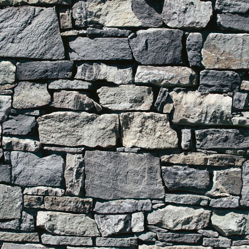Muriva Dry Stone Wall 3d Effect Wallpaper In Grey J49409