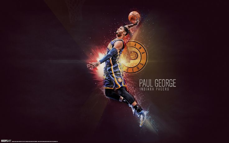 Indiana Pacers Paul George   NBA wallpaper from HoopsArtcom NBA