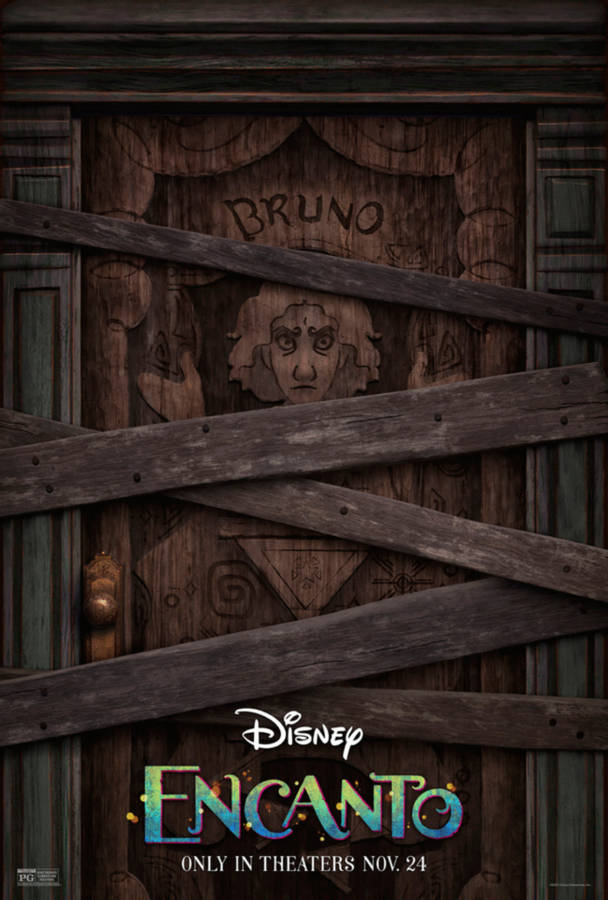 Disney Encanto Bruno Door Wallpaper